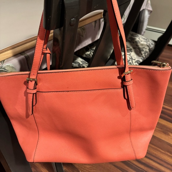 Michael Kors Vibrant Coral Tote - Picture 2 of 2